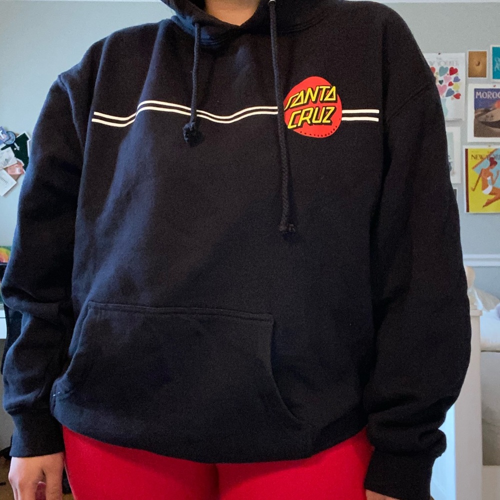 Santa Cruz Classic Dot Pullover Hoodie // Navy